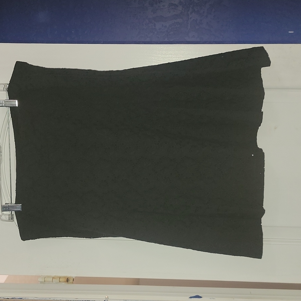 Black Eyelet Skirt
